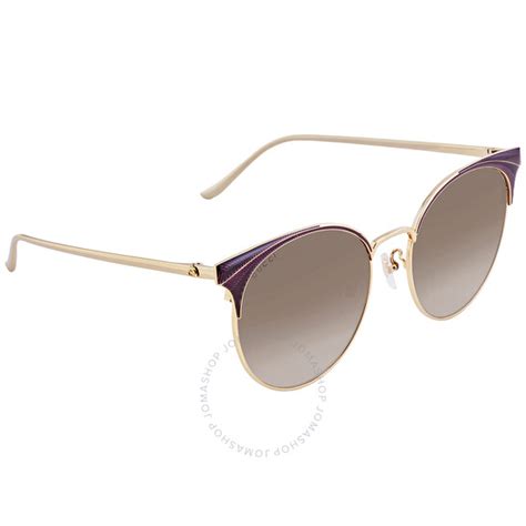 gucci gg0402sk|Gucci Brown Gradient Round Sunglasses GG0402SK 001 57.